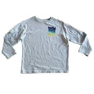 George Boys Long Sleeve Graphic Light Blue Shirt – Size Medium (7–8)